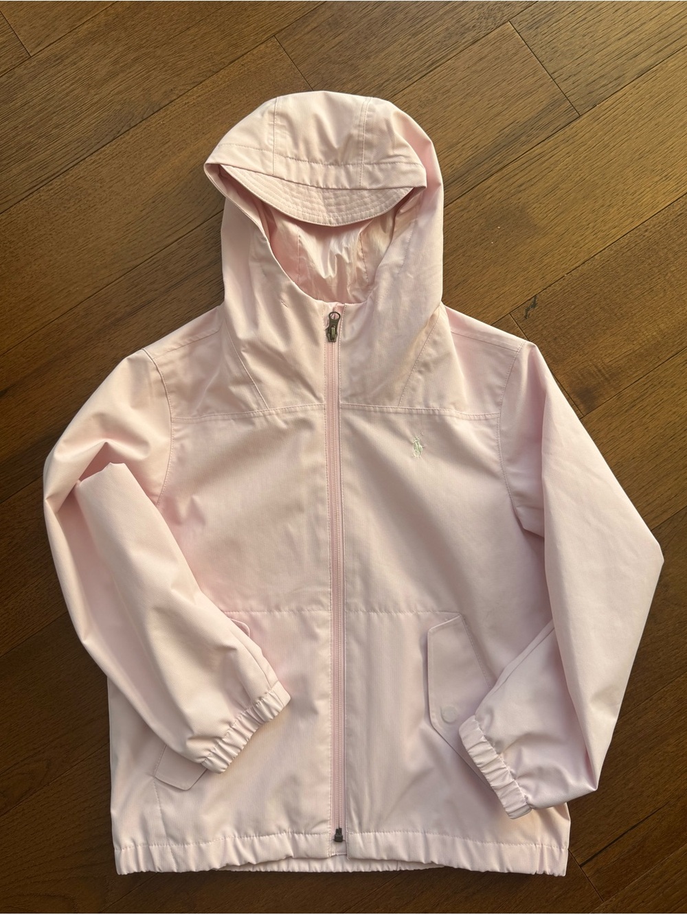 Polo by Ralph Lauren Kids Pink Hooded Rain Jacket. Size S-8Y